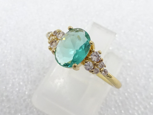 COLORED STONE FASHION RING / JP SIZE 13